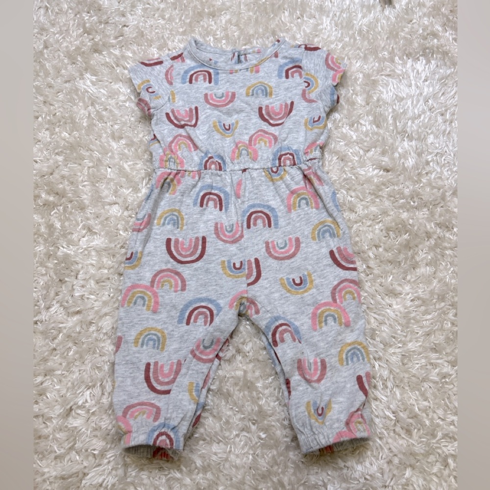 OLD NAVY || Rainbow Print Romper (3-6M)